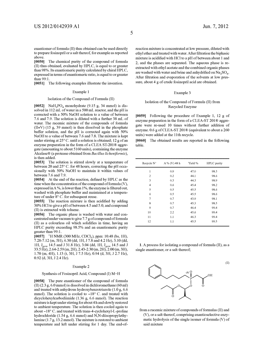 PROCESS FOR THE PREPARATION OF FOSINOPRIL AND INTERMEDIATES THEREOF - diagram, schematic, and image 06