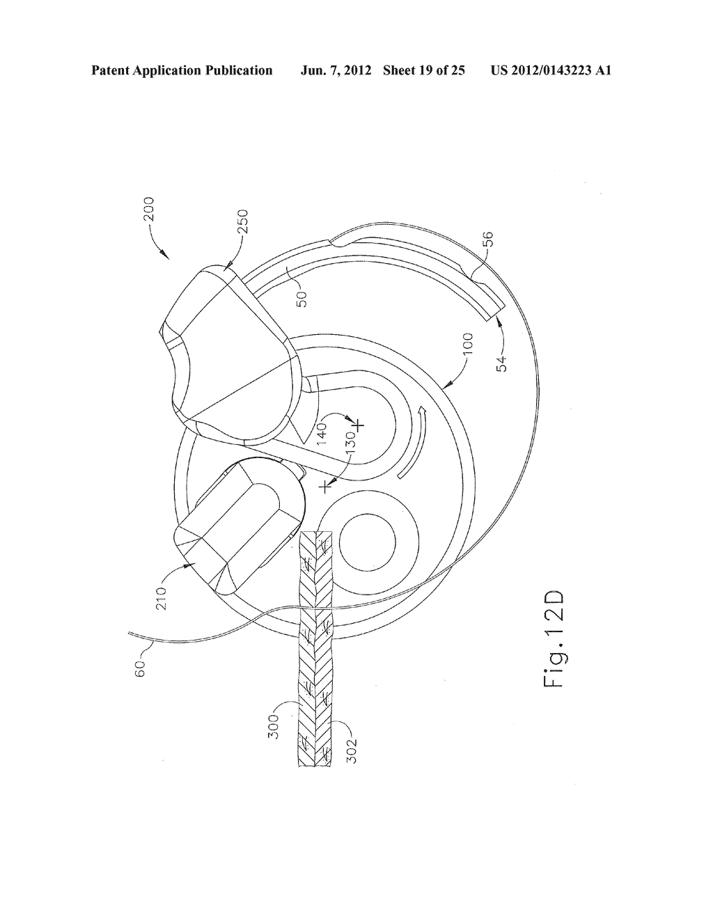 LAPAROSCOPIC SUTURING INSTRUMENT WITH PERPENDICULAR ECCENTRIC NEEDLE     MOTION - diagram, schematic, and image 20