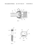 VARIABLE ANGLE BONE SCREW FIXATION ARRANGEMENT diagram and image