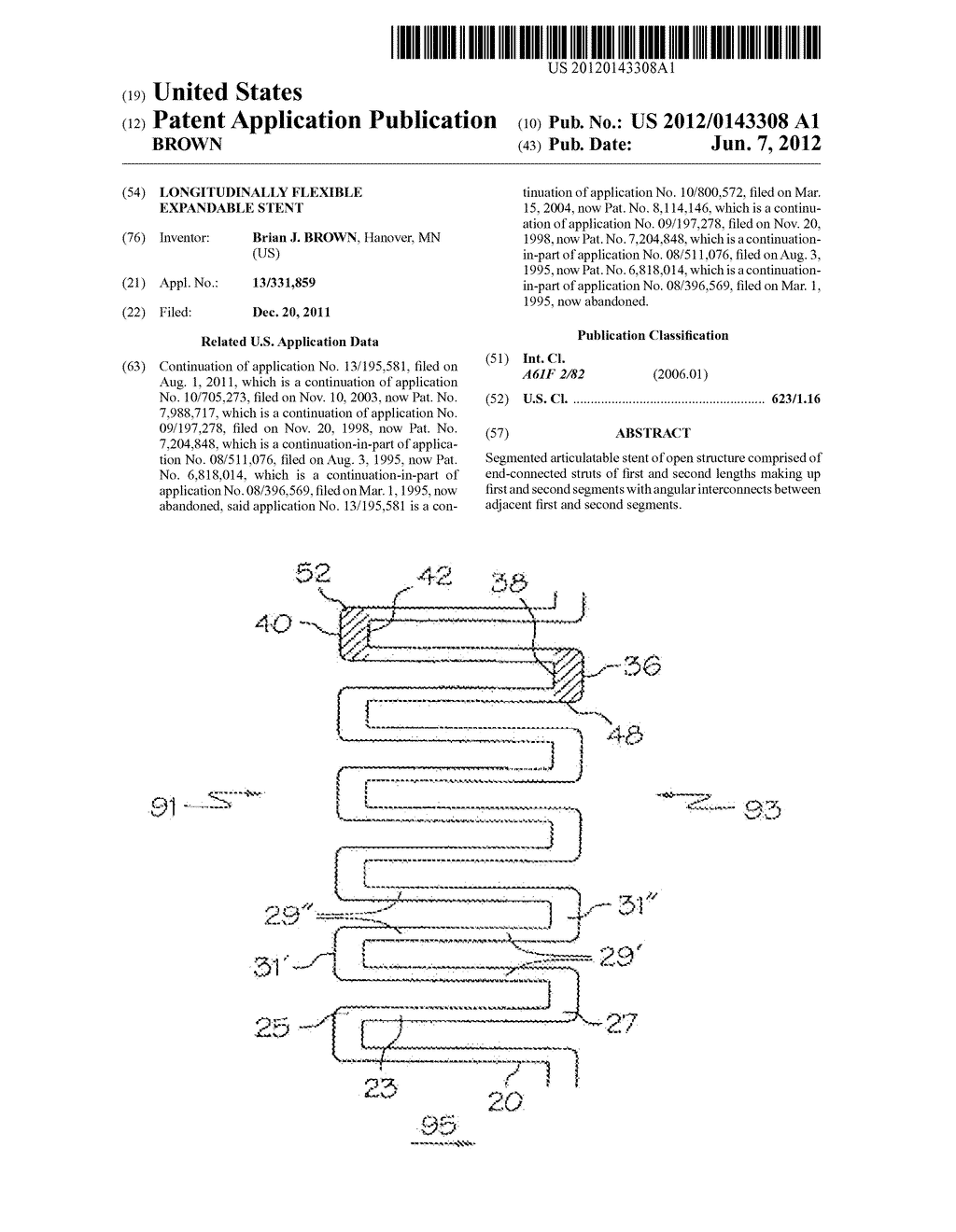 LONGITUDINALLY FLEXIBLE EXPANDABLE STENT - diagram, schematic, and image 01