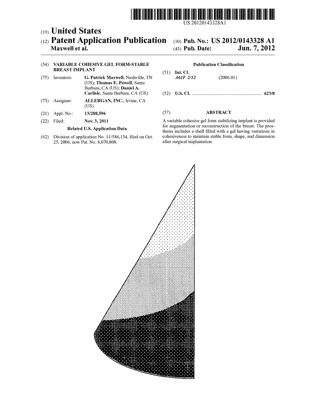 VARIABLE COHESIVE GEL FORM-STABLE BREAST IMPLANT - diagram, schematic, and image 01