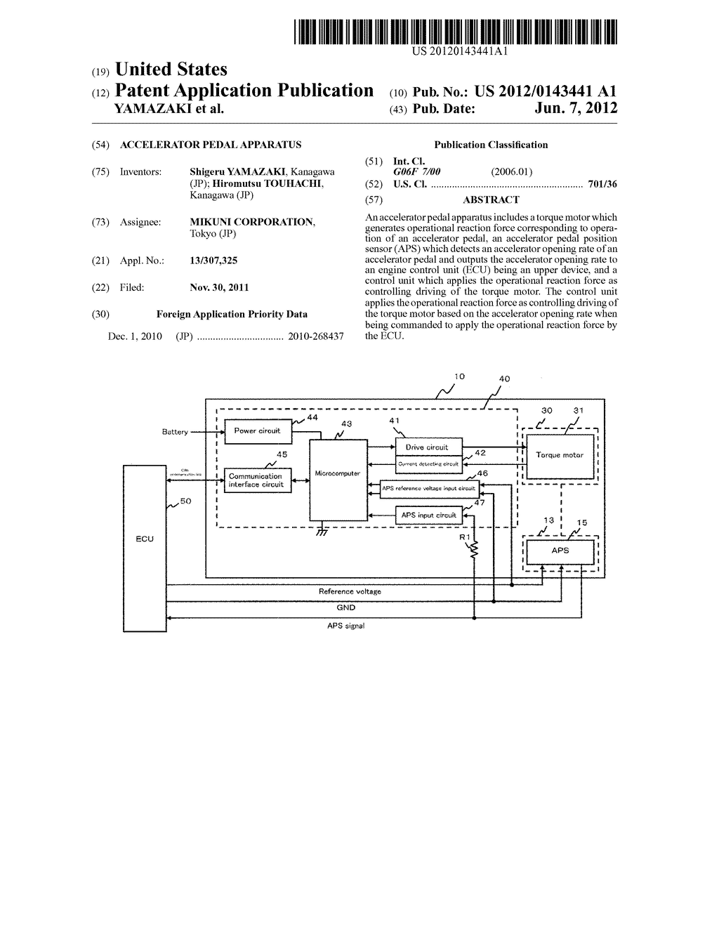 ACCELERATOR PEDAL APPARATUS - diagram, schematic, and image 01