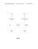 GPS NAVIGATION AND CELLULAR ROUTE PLANNING DEVICE diagram and image