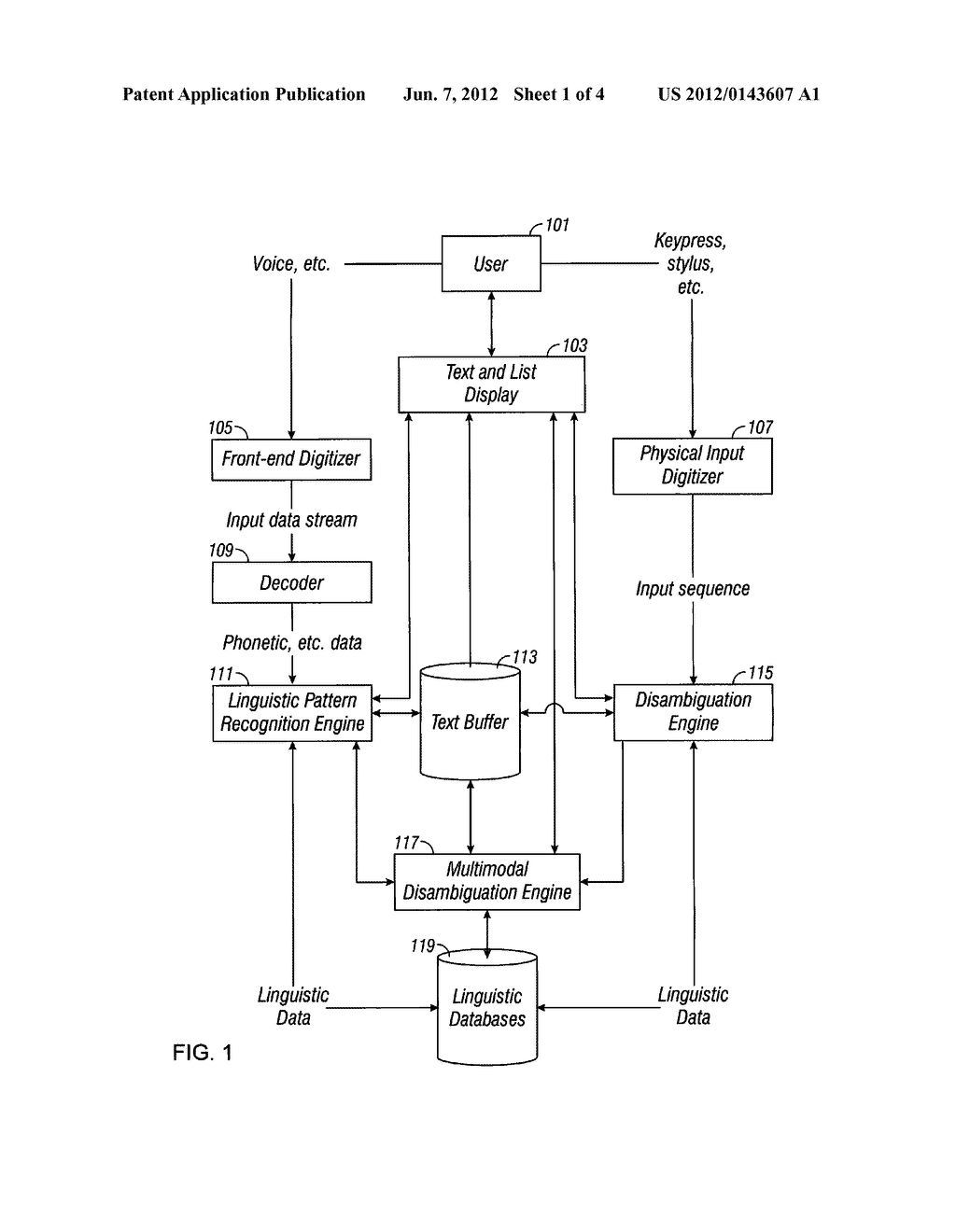 MULTIMODAL DISAMBIGUATION OF SPEECH RECOGNITION - diagram, schematic, and image 02