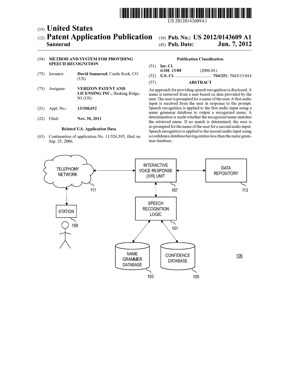 METHOD AND SYSTEM FOR PROVIDING SPEECH RECOGNITION - diagram, schematic, and image 01