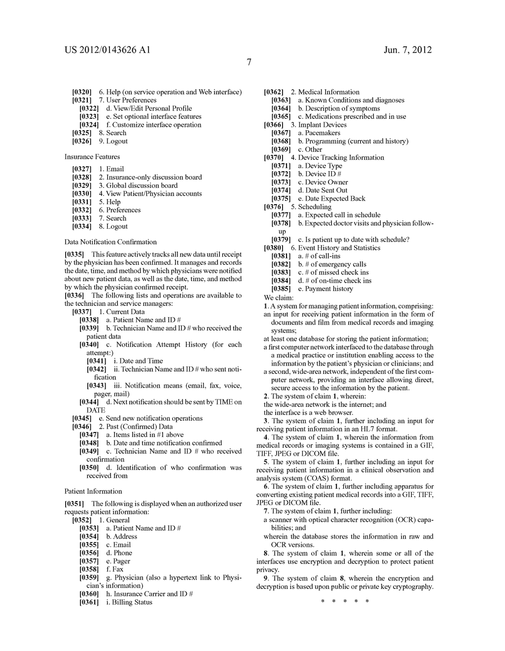 METHOD FOR CONSOLIDATING MEDICAL RECORDS THROUGH THE WORLD WIDE WEB - diagram, schematic, and image 18