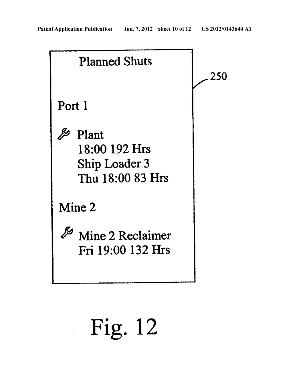 MINE SCHEDULING SYSTEM - diagram, schematic, and image 11