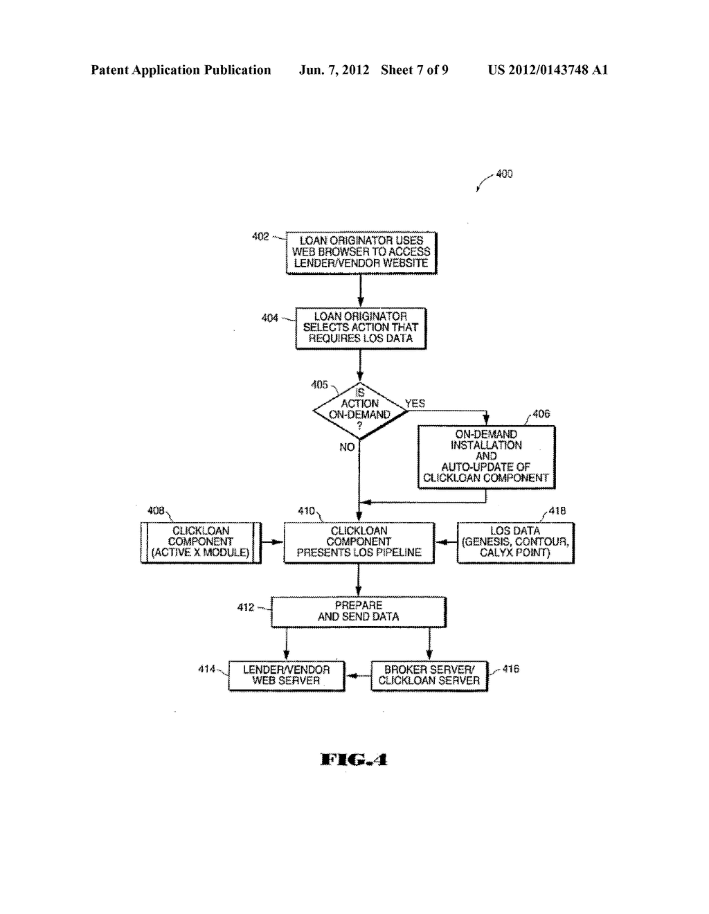 Loan Origination System Interface for Online Loan Application Processing - diagram, schematic, and image 08