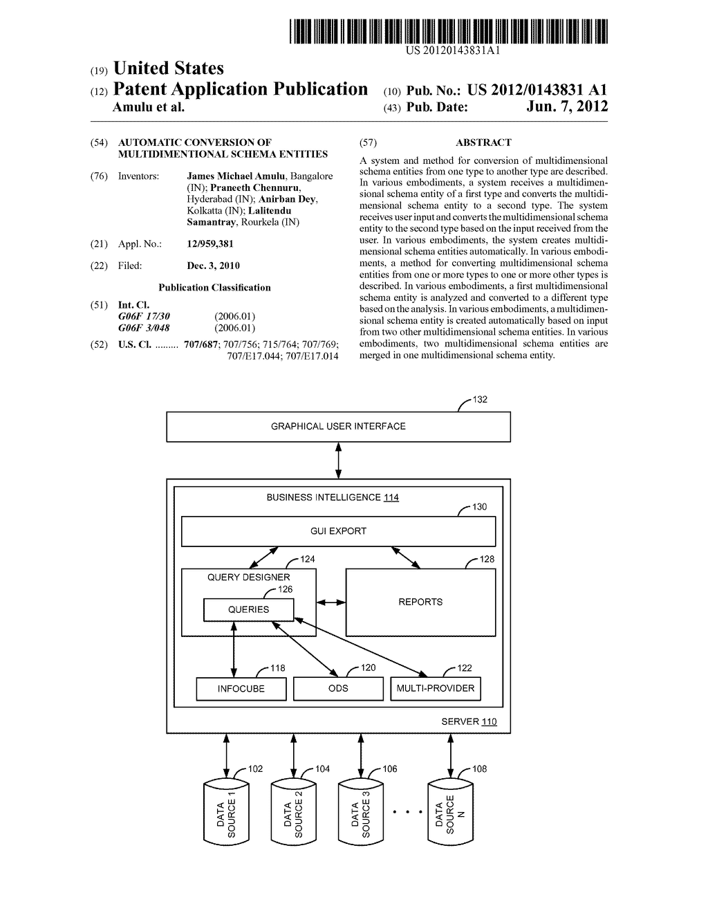 AUTOMATIC CONVERSION OF MULTIDIMENTIONAL SCHEMA ENTITIES - diagram, schematic, and image 01