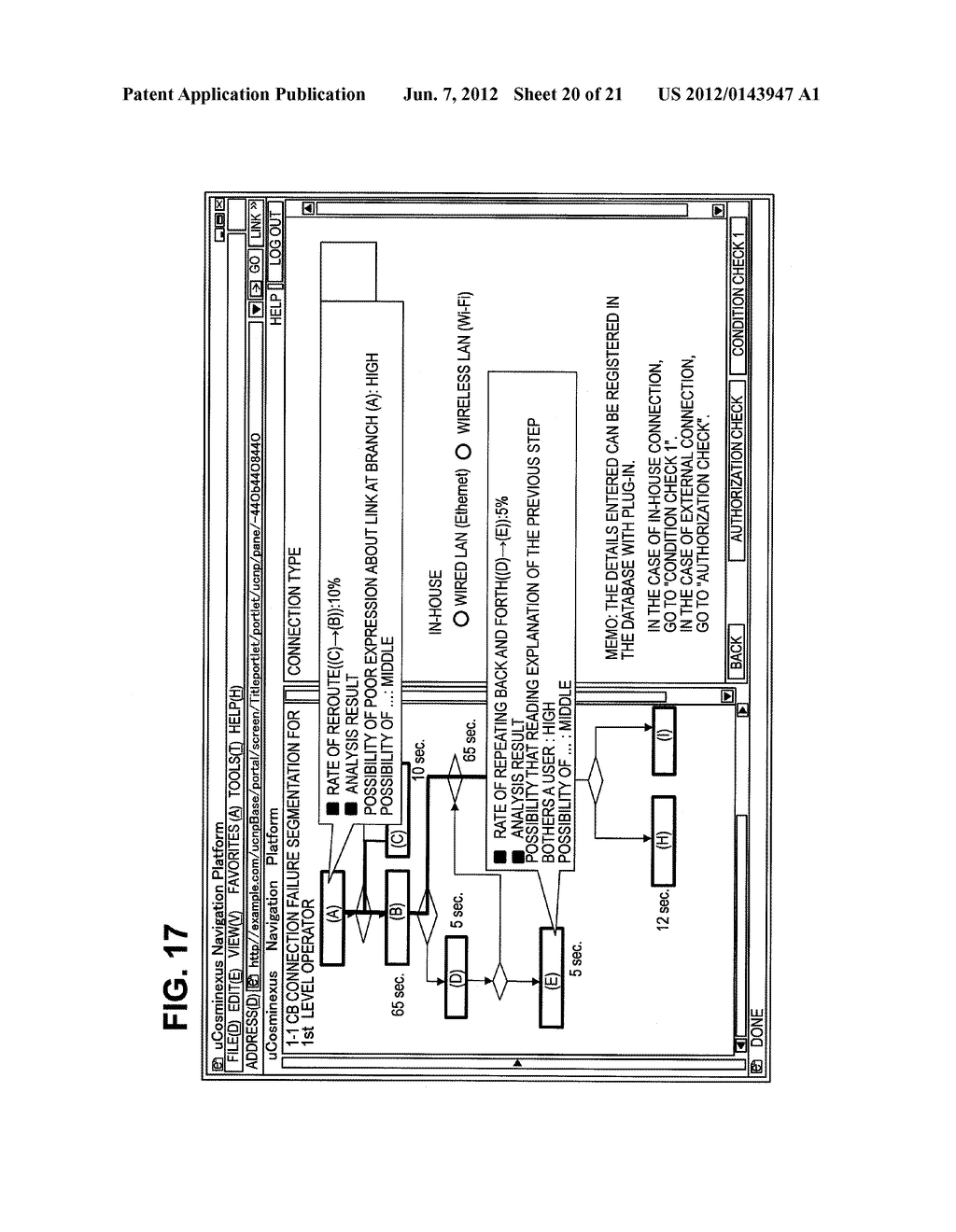 METHOD, APPARATUS, AND PROGRAM FOR USABILITY ANALYSIS OF WEB APPLICATIONS - diagram, schematic, and image 21