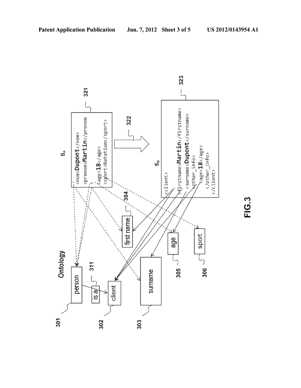 METHOD FOR ADAPTING DATA IN A DATA TRANSMISSION SYSTEM, AND ASSOCIATED     SYSTEM - diagram, schematic, and image 04