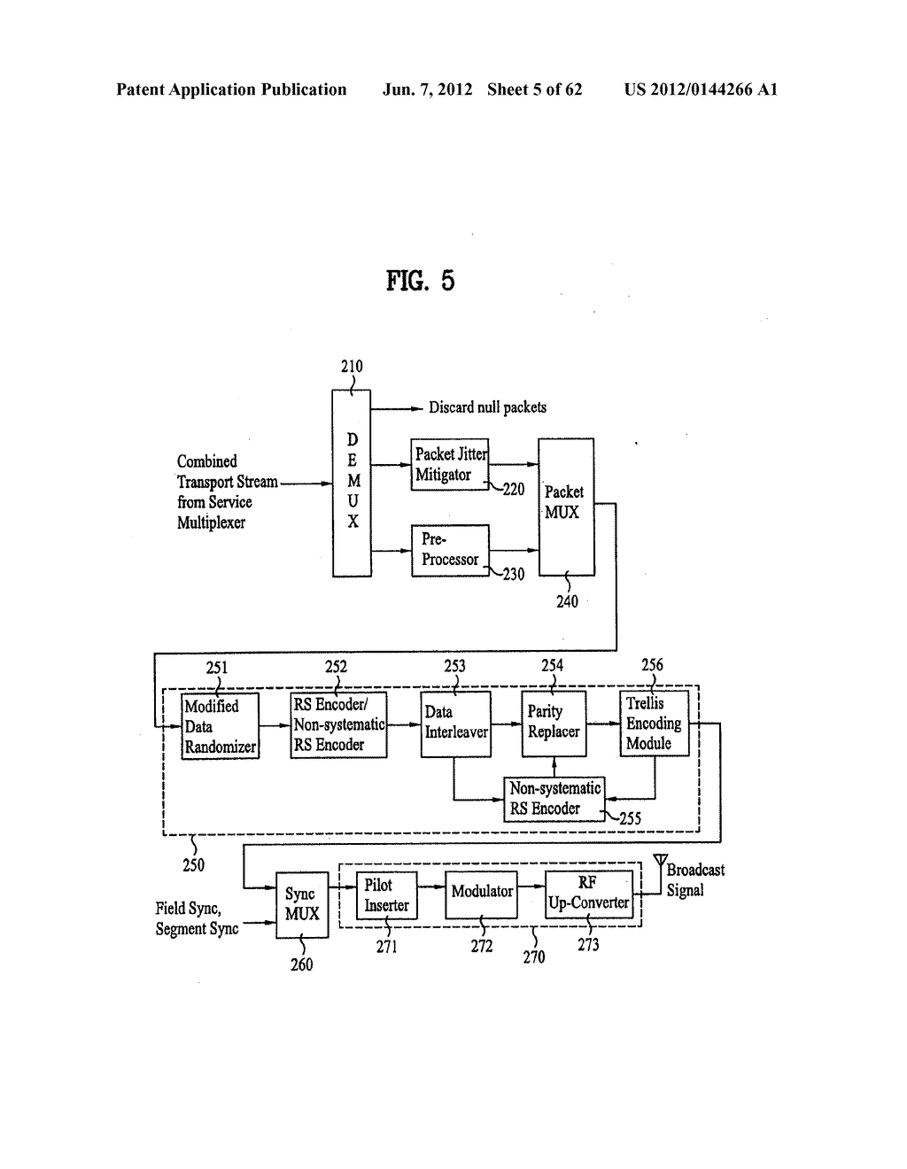 DIGITAL BROADCASTING SYSTEM AND METHOD OF PROCESSING DATA IN THE DIGITAL     BROADCASTING SYSTEM - diagram, schematic, and image 06