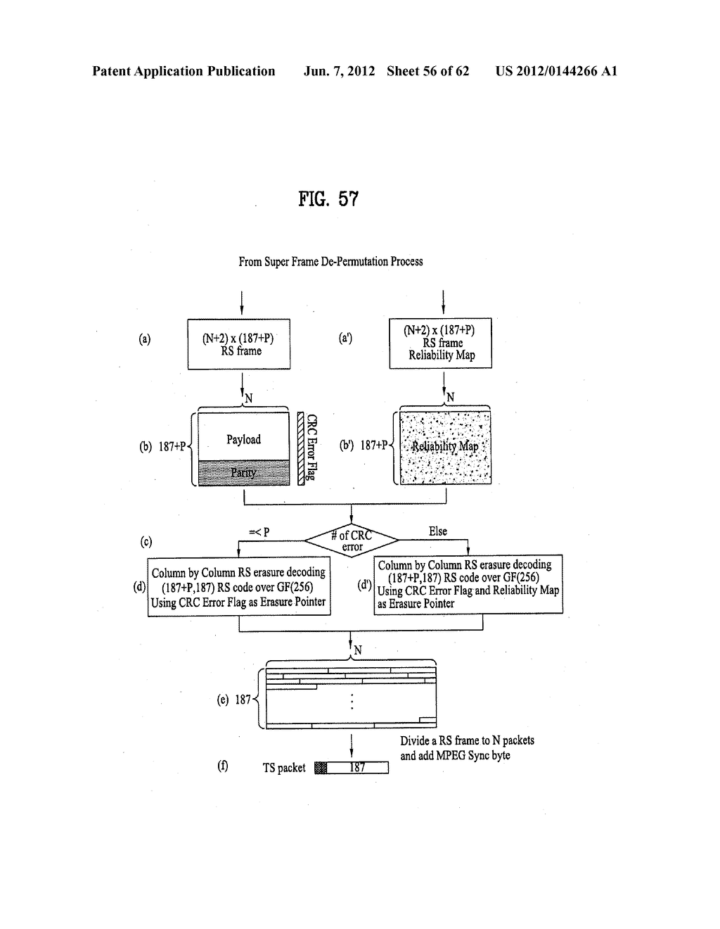 DIGITAL BROADCASTING SYSTEM AND METHOD OF PROCESSING DATA IN THE DIGITAL     BROADCASTING SYSTEM - diagram, schematic, and image 57