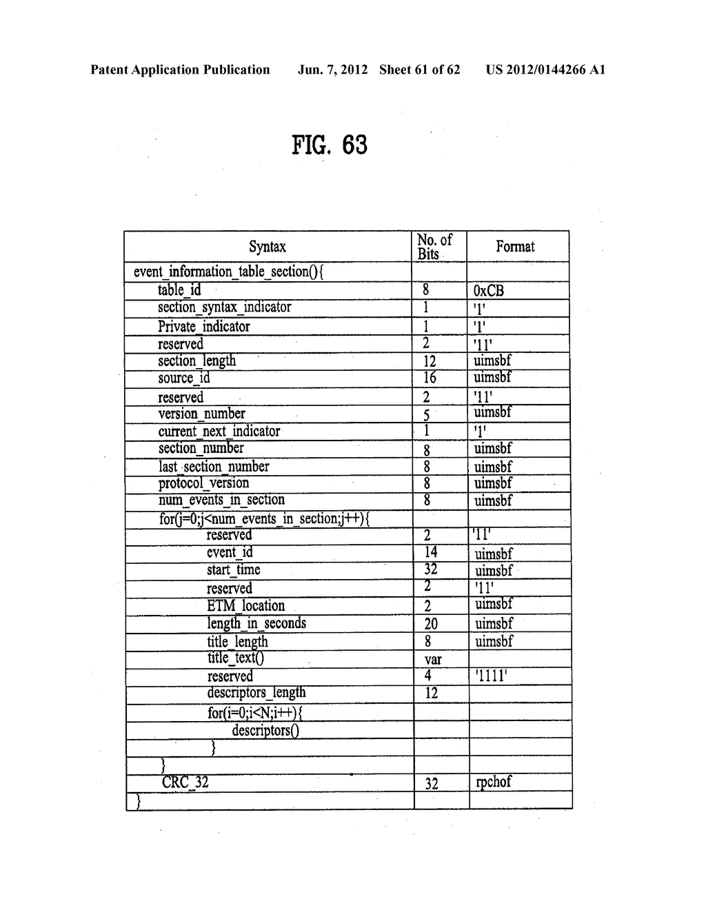 DIGITAL BROADCASTING SYSTEM AND METHOD OF PROCESSING DATA IN THE DIGITAL     BROADCASTING SYSTEM - diagram, schematic, and image 62