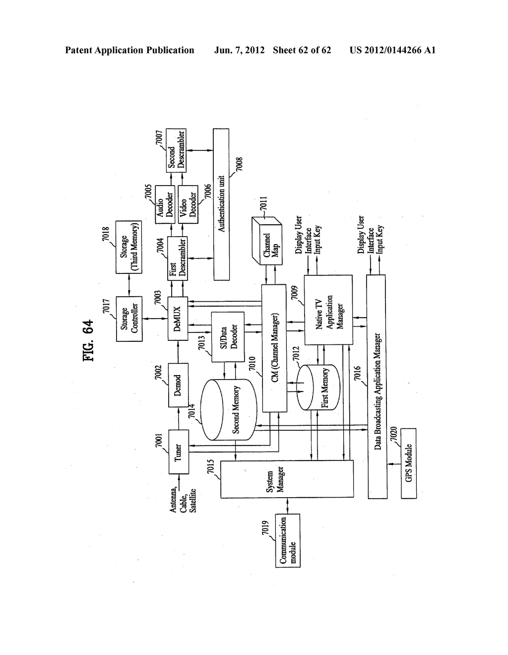 DIGITAL BROADCASTING SYSTEM AND METHOD OF PROCESSING DATA IN THE DIGITAL     BROADCASTING SYSTEM - diagram, schematic, and image 63