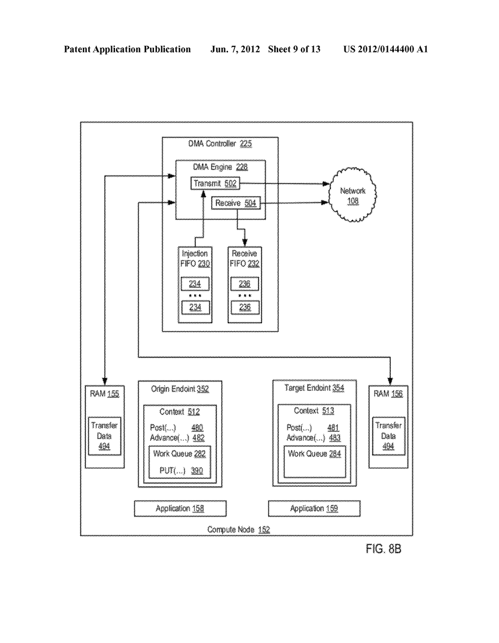Data Communications In A Parallel Active Messaging Interface Of A Parallel     Computer - diagram, schematic, and image 10