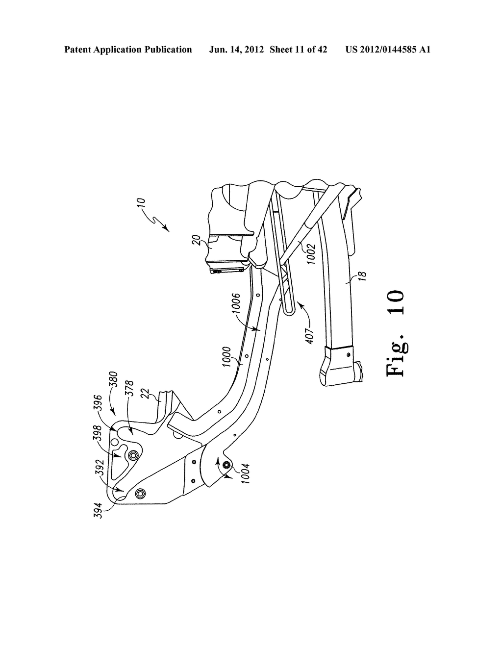 PATIENT-SUPPORT APPARATUS WITH A LOCKING DECK SECTION - diagram, schematic, and image 12