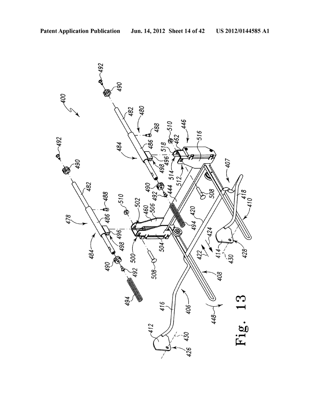 PATIENT-SUPPORT APPARATUS WITH A LOCKING DECK SECTION - diagram, schematic, and image 15