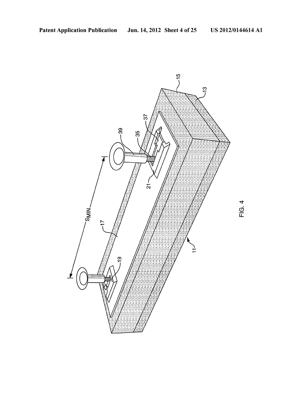 DISPOSABLE LIQUID ABSORBING CLEANING PAD FOR A HAND HELD CLEANING     IMPLEMENT HAVING AN ELONGATED HANDLE - diagram, schematic, and image 05