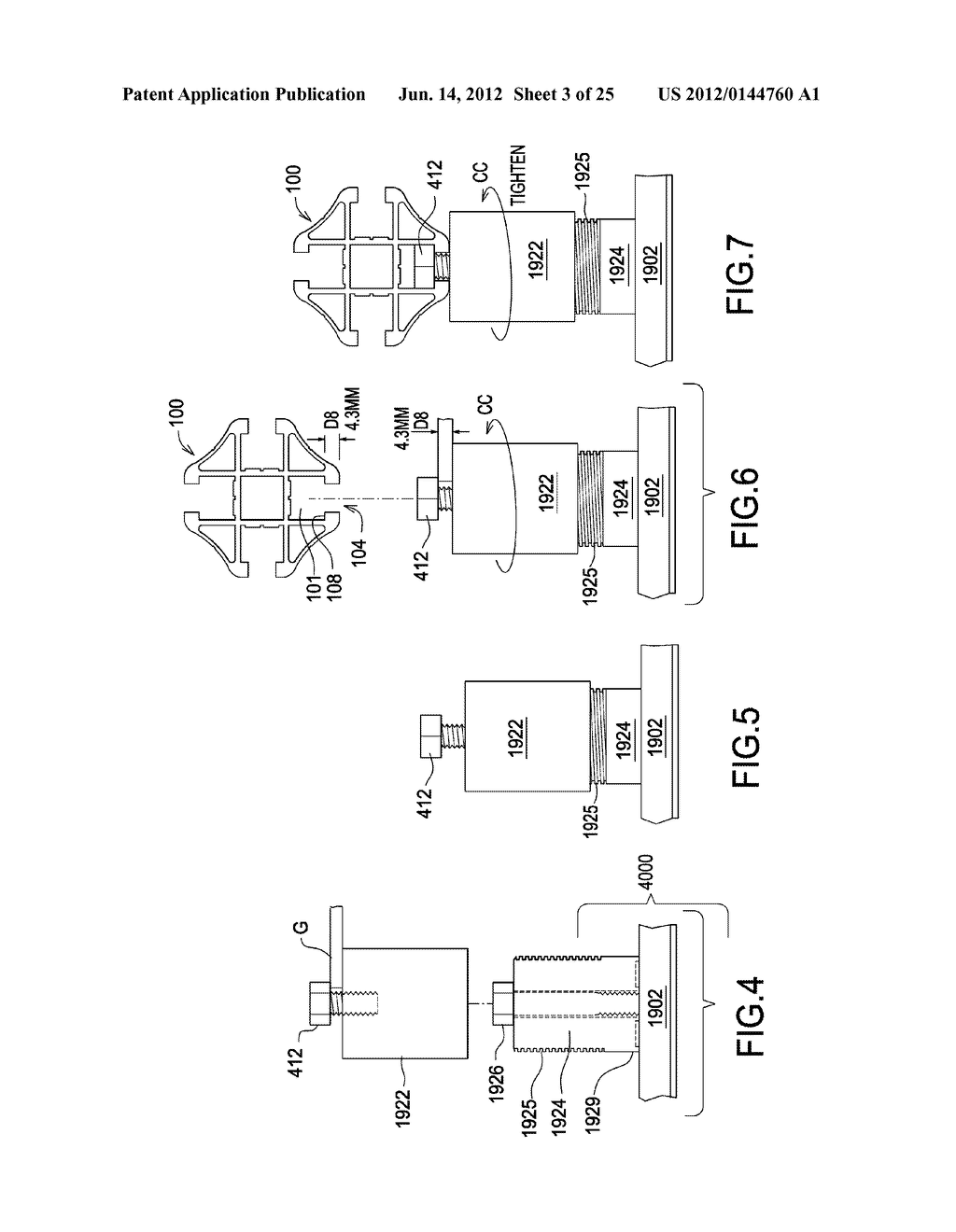 Roof mount sealing assembly - diagram, schematic, and image 04