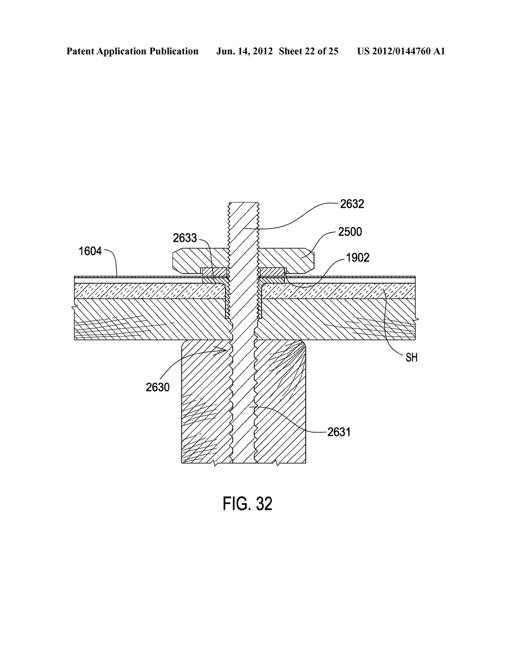 Roof mount sealing assembly - diagram, schematic, and image 23