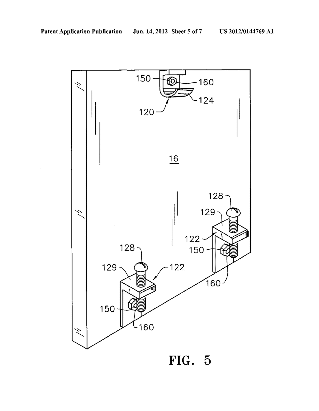 CONCEALED MOUNTING SYSTEM FOR COLUMBARIUM SHUTTERS AND THE LIKE - diagram, schematic, and image 06