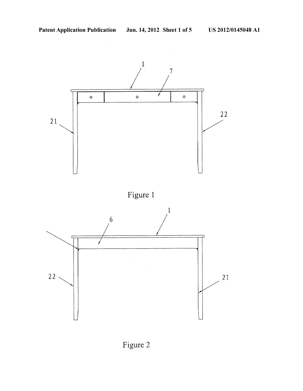 Collapsible Computer Desk - diagram, schematic, and image 02
