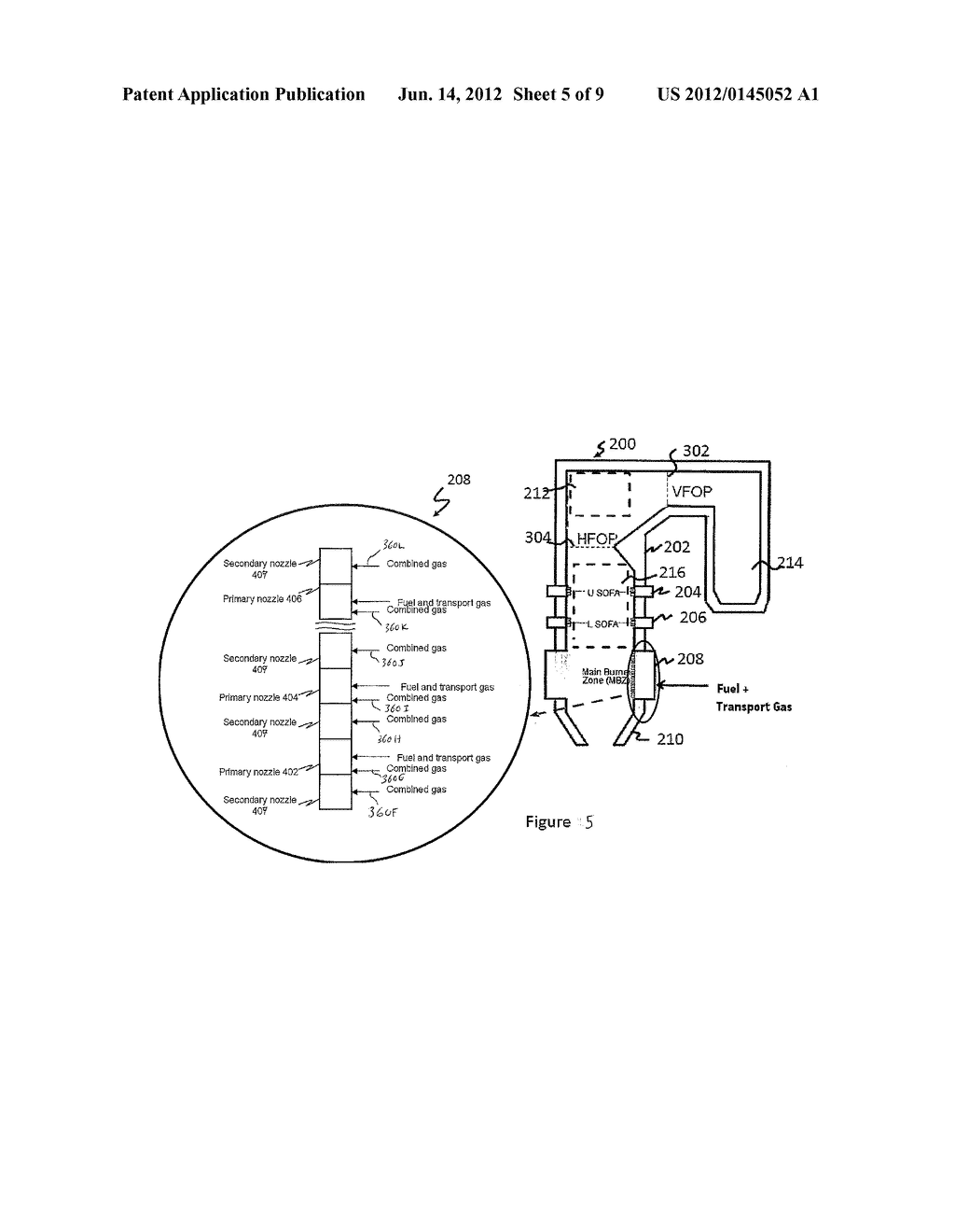 APPARATUS AND METHOD OF CONTROLLING THE THERMAL PERFORMANCE OF AN     OXYGEN-FIRED BOILER - diagram, schematic, and image 06