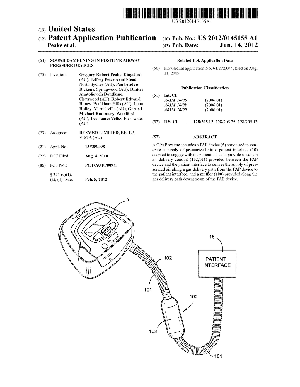 SOUND DAMPENING IN POSITIVE AIRWAY PRESSURE DEVICES - diagram, schematic, and image 01