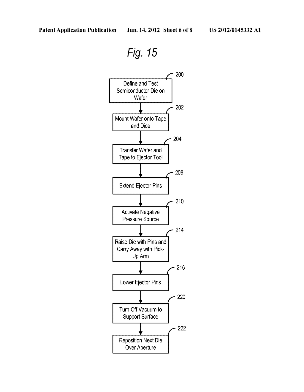 SYSTEM FOR SEPARATING A DICED SEMICONDUCTOR DIE FROM A DIE ATTACH TAPE - diagram, schematic, and image 07