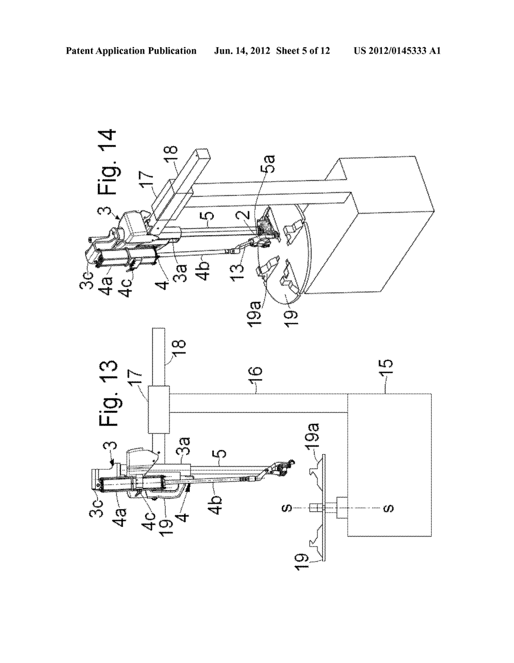 DEVICE FOR DEMOUNTING A TIRE FROM A RIM AS WELL AS A TIRE DEMOUNTING     MACHINE EQUIPPED WITH SUCH DEVICE - diagram, schematic, and image 06