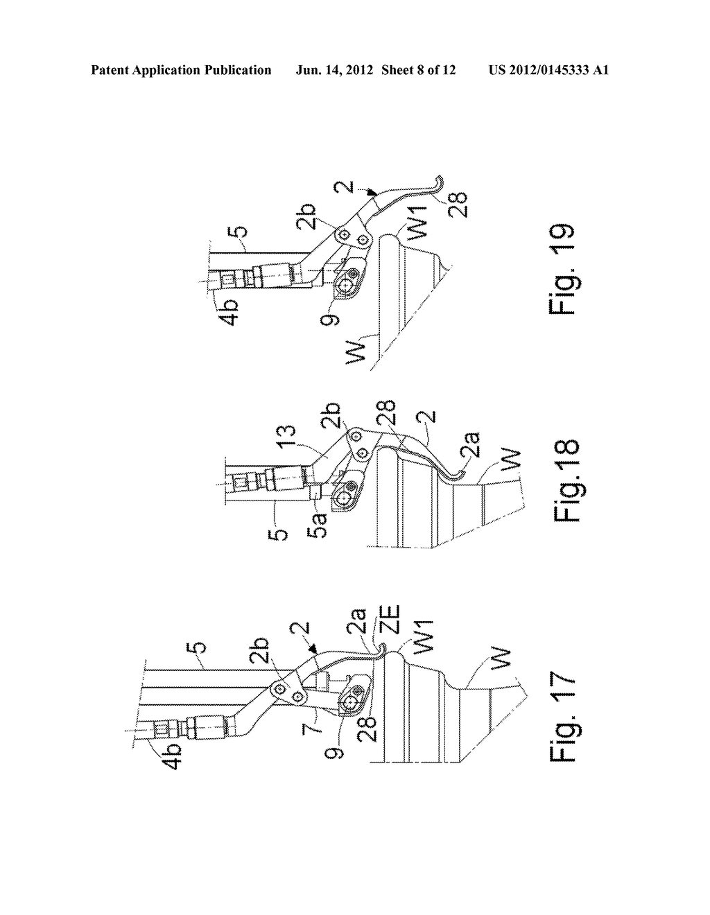 DEVICE FOR DEMOUNTING A TIRE FROM A RIM AS WELL AS A TIRE DEMOUNTING     MACHINE EQUIPPED WITH SUCH DEVICE - diagram, schematic, and image 09