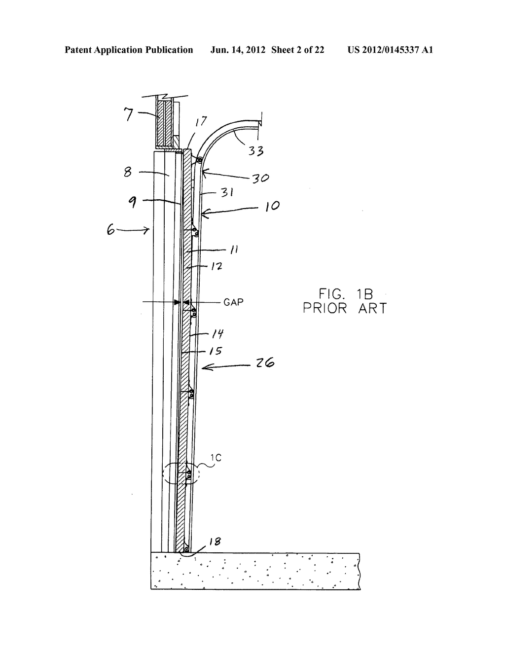 Overhead door with spring-loaded roller hinges - diagram, schematic, and image 03