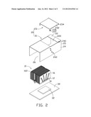 FAN DUCT AND HEAT DISSIPATION DEVICE USING THE SAME diagram and image