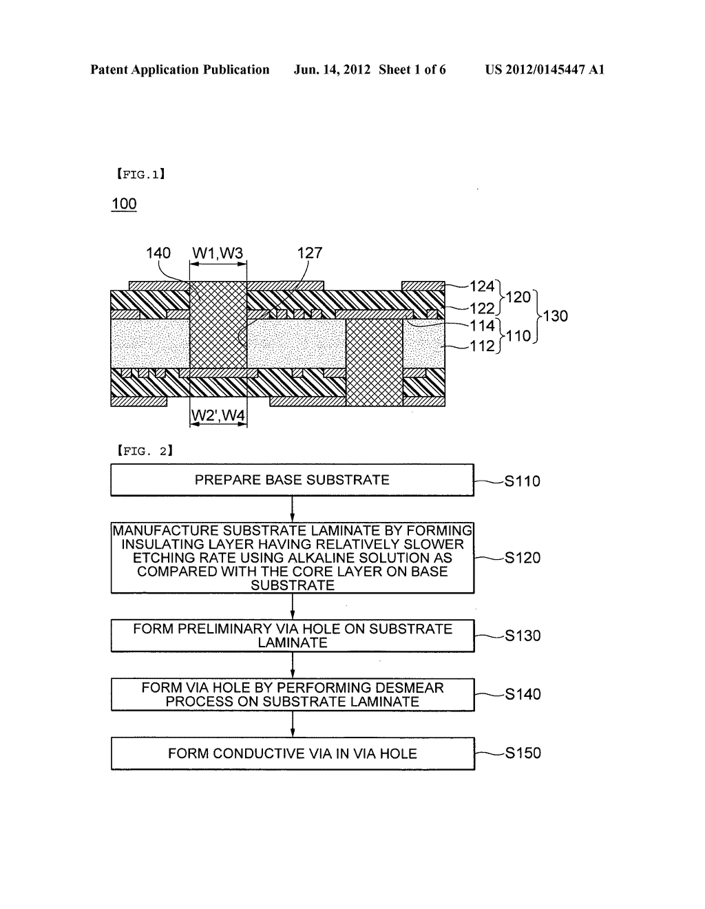 Via structure,  method for forming the via structure, and circuit board     with the via structure and method for manufacturing the circuit board - diagram, schematic, and image 02