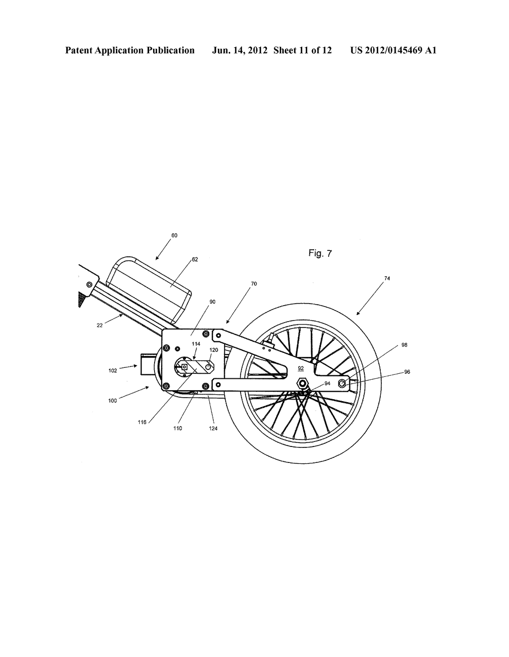 WHEELED DEVICE WITH LEVER PEDAL MECHANISM - diagram, schematic, and image 12