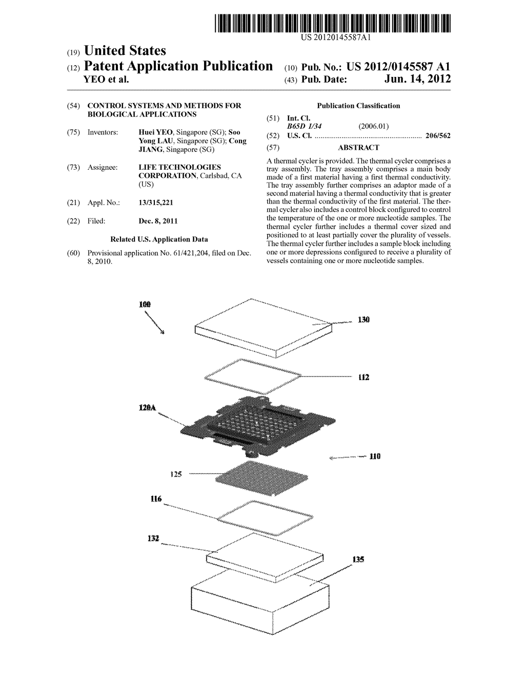 Control Systems and Methods for Biological Applications - diagram, schematic, and image 01