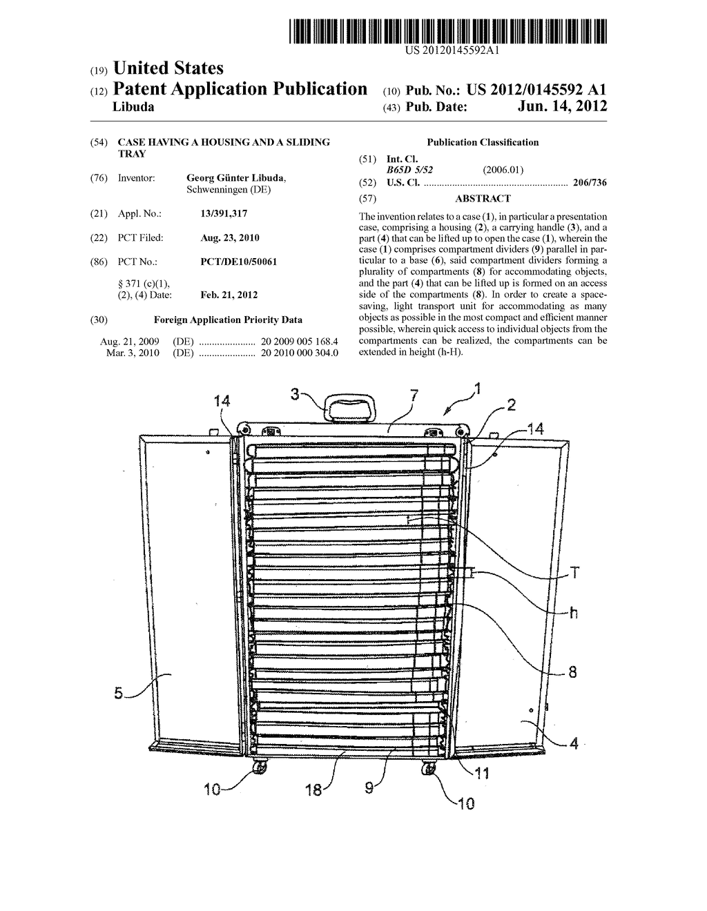 CASE HAVING A HOUSING AND A SLIDING TRAY - diagram, schematic, and image 01