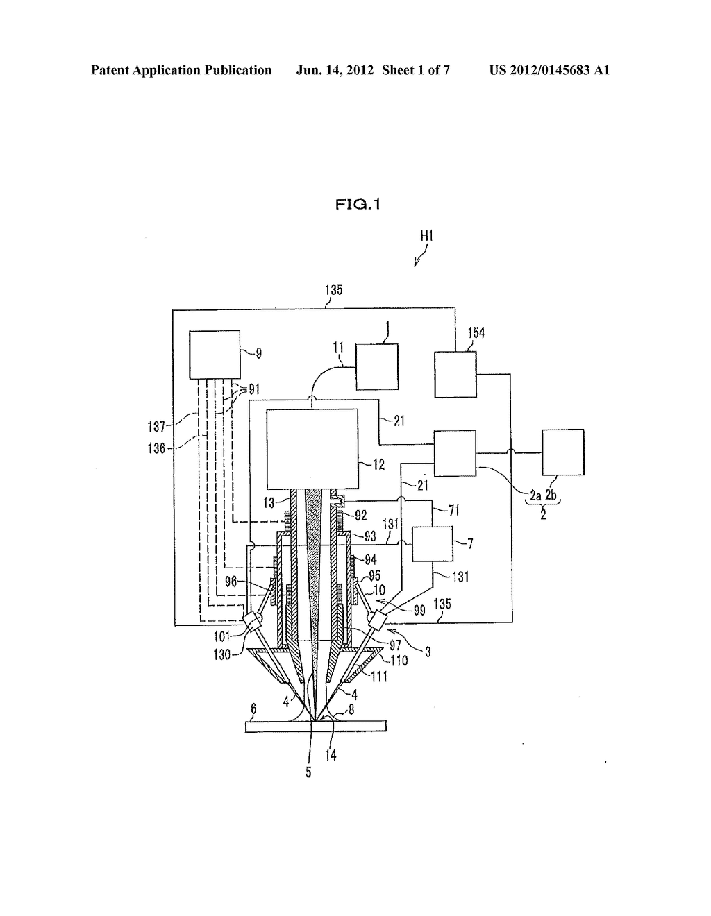 LASER PROCESSING SYSTEM AND OVERLAY WELDING METHOD - diagram, schematic, and image 02