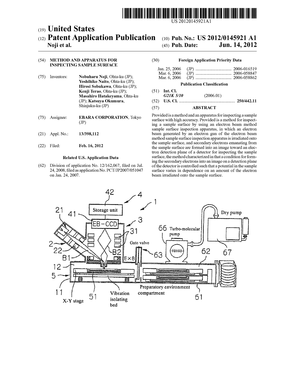 METHOD AND APPARATUS FOR INSPECTING SAMPLE SURFACE - diagram, schematic, and image 01