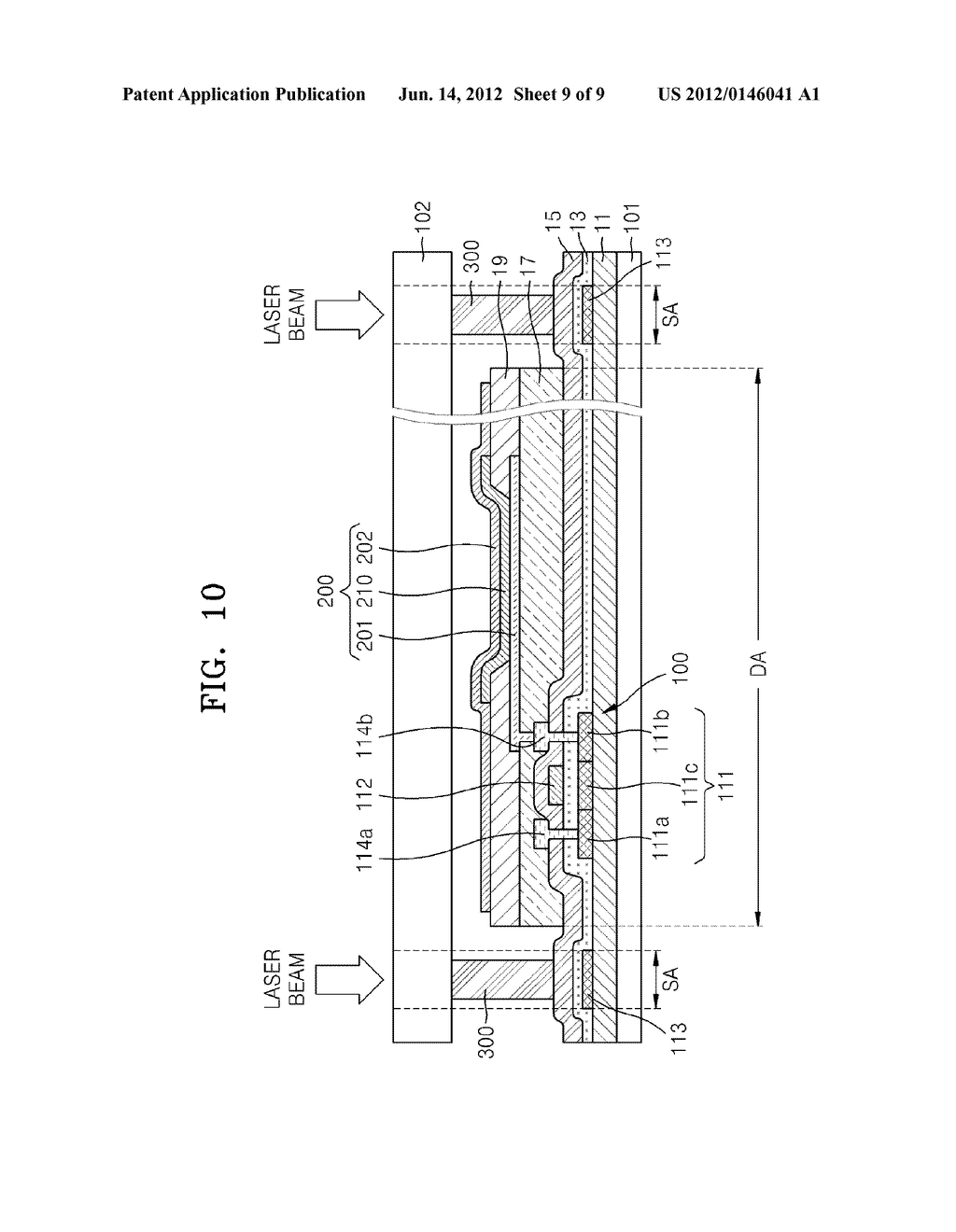 ORGANIC LIGHT EMITTING DISPLAY APPARATUS AND METHOD OF MANUFACTURING THE     SAME - diagram, schematic, and image 10