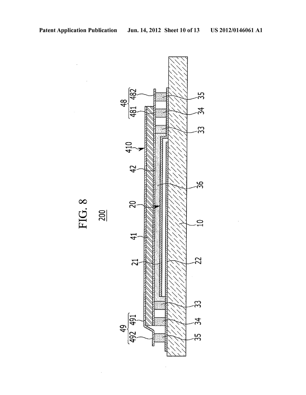 ORGANIC LIGHT EMITTING DIODE DISPLAY AND MANUFACTURING METHOD THEREOF - diagram, schematic, and image 11