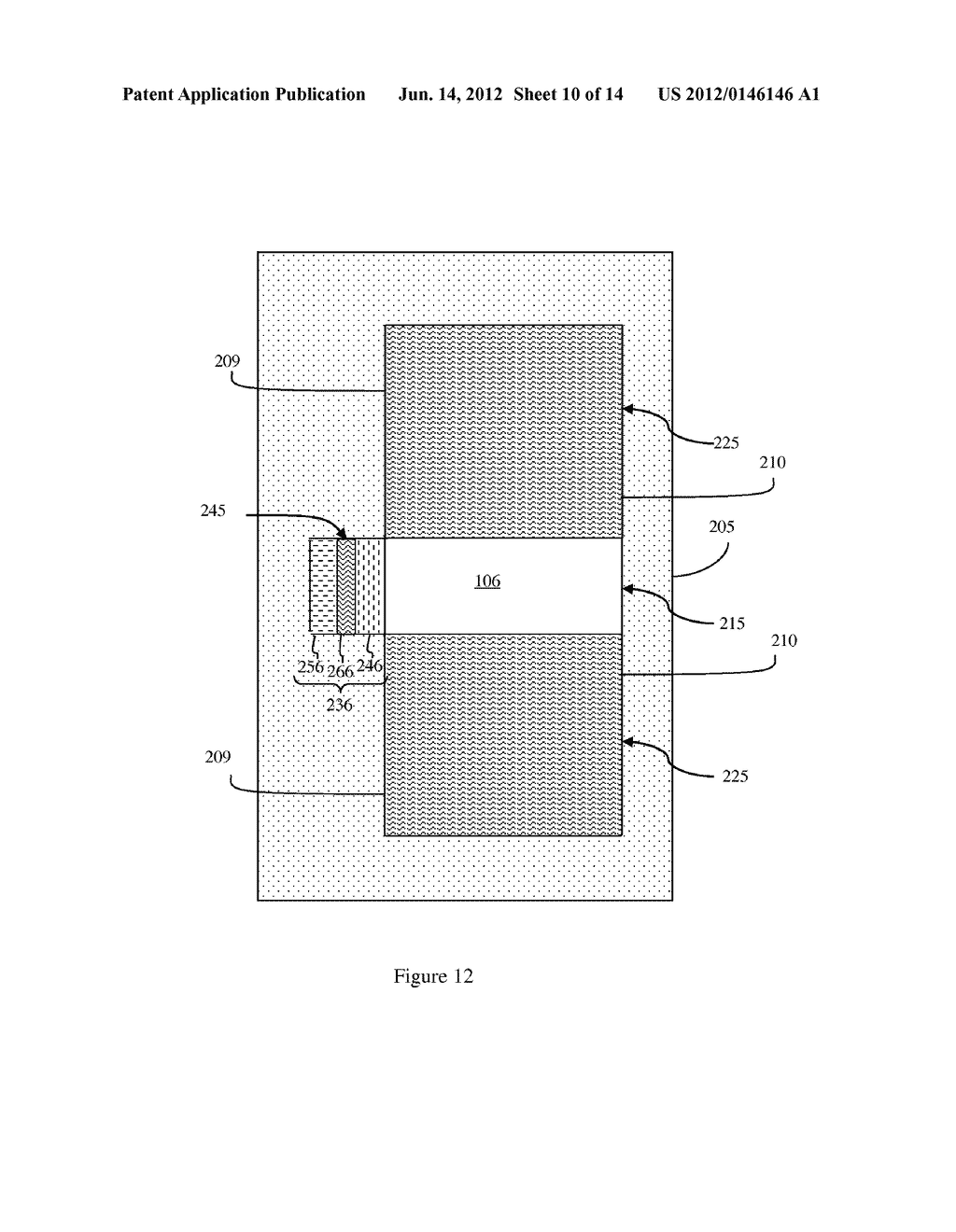 PARTIALLY DEPELETED (DP) SEMICONDUCTOR-ON-INSULATOR (SOI) FIELD EFFECT     TRANSISTOR (FET) STRUCTURE WITH A GATE-TO-BODY TUNNEL CURRENT REGION FOR     THRESHOLD VOLTAGE (Vt) LOWERING AND METHOD OF FORMING THE STRUCTURE - diagram, schematic, and image 11