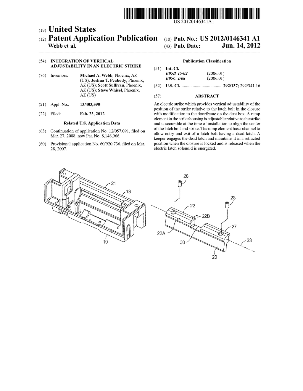 Integration of Vertical Adjustability in an Electric Strike - diagram, schematic, and image 01