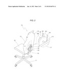 CHAIR HAVING AN ADJUSTABLE BACKREST FOR SPINAL PROTECTION diagram and image