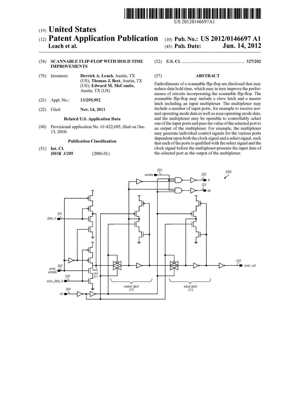 SCANNABLE FLIP-FLOP WITH HOLD TIME IMPROVEMENTS - diagram, schematic, and image 01