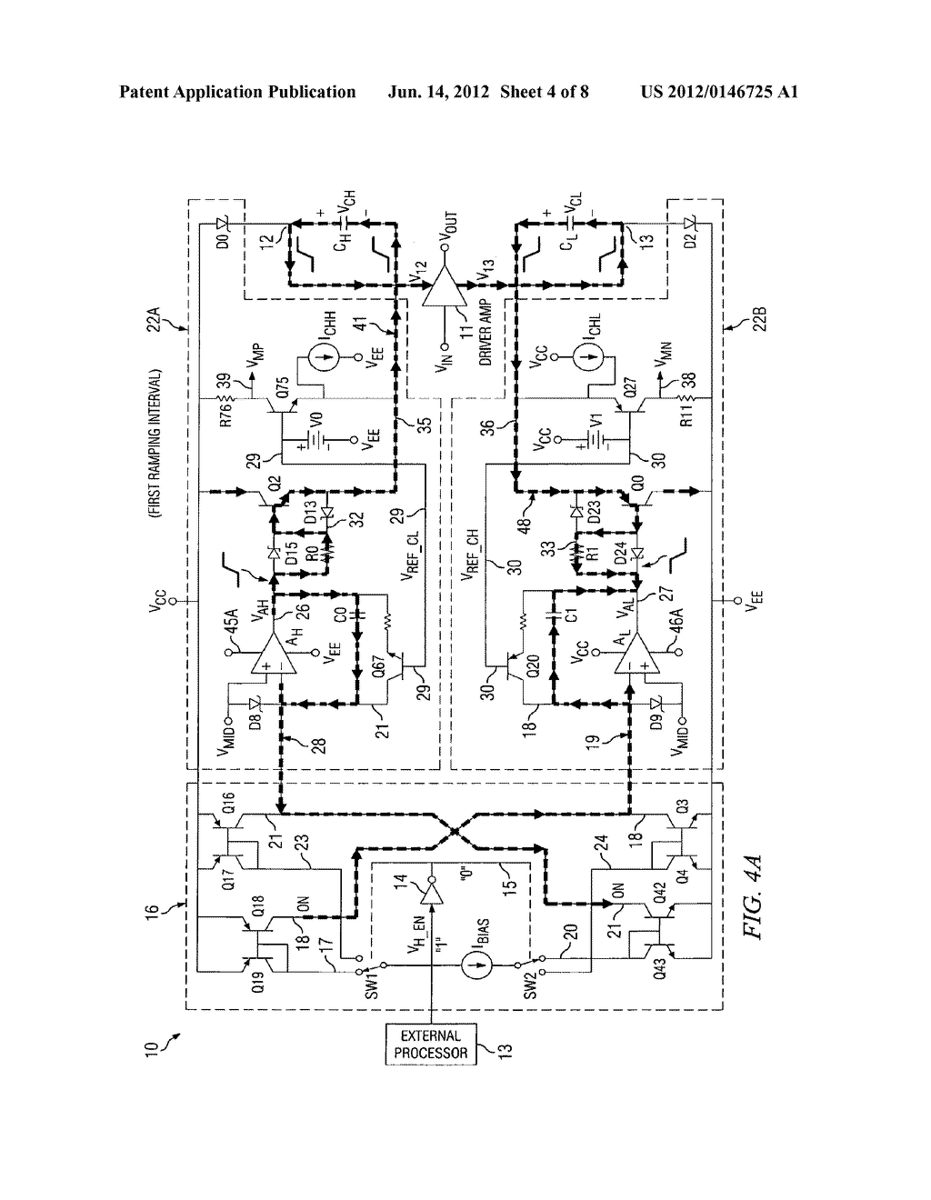 GATED CLASS H AMPLIFIER/LINE DRIVER SYSTEM AND METHOD - diagram, schematic, and image 05