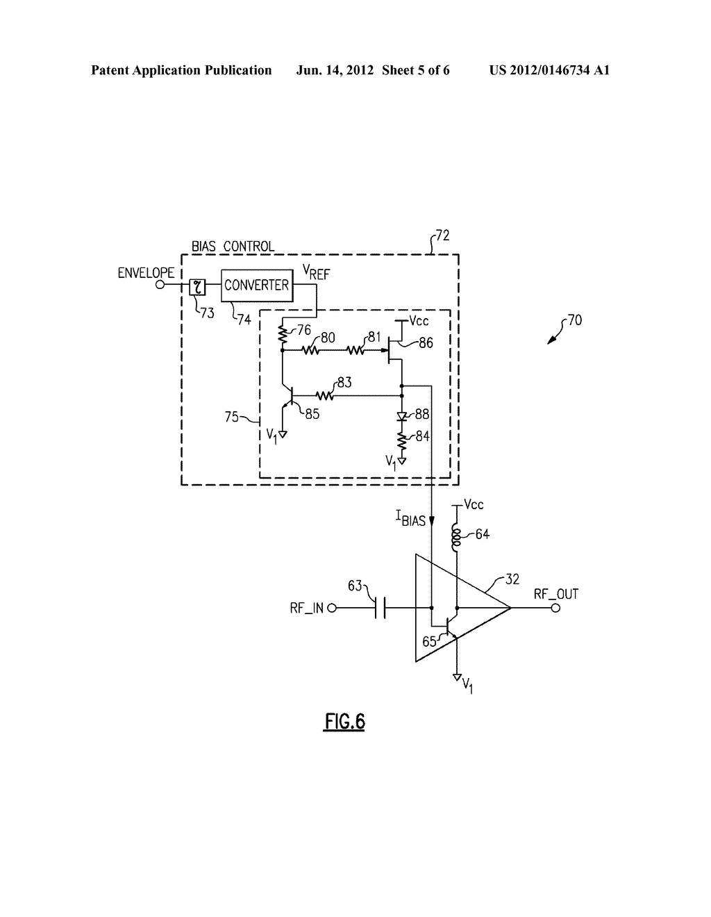 APPARATUS AND METHODS FOR BIASING A POWER AMPLIFIER - diagram, schematic, and image 06