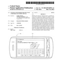 SYSTEMS AND METHODS FOR INPUT INTO A PORTABLE ELECTRONIC DEVICE diagram and image