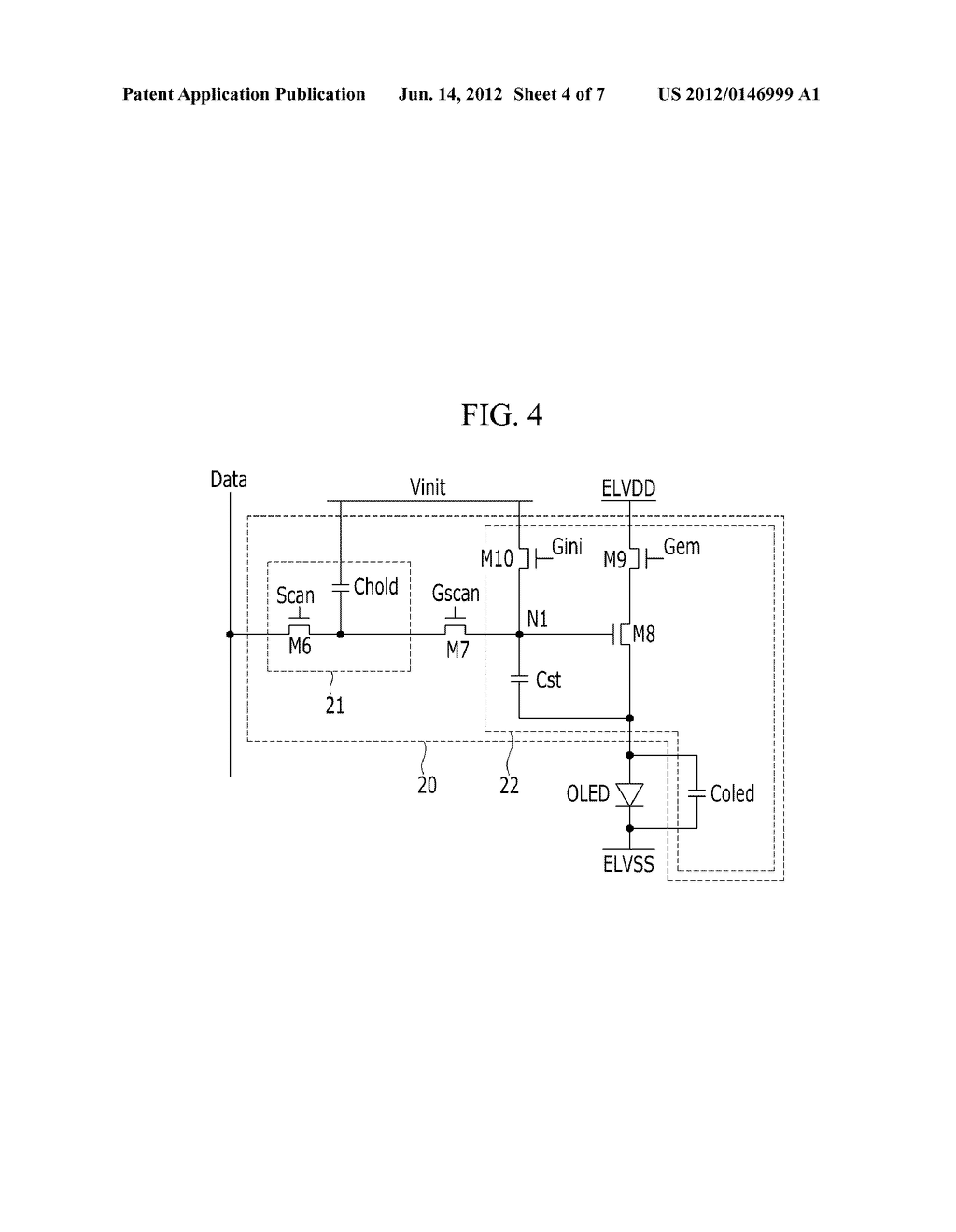 PIXEL FOR DISPLAY DEVICE, DISPLAY DEVICE, AND DRIVING METHOD THEREOF - diagram, schematic, and image 05
